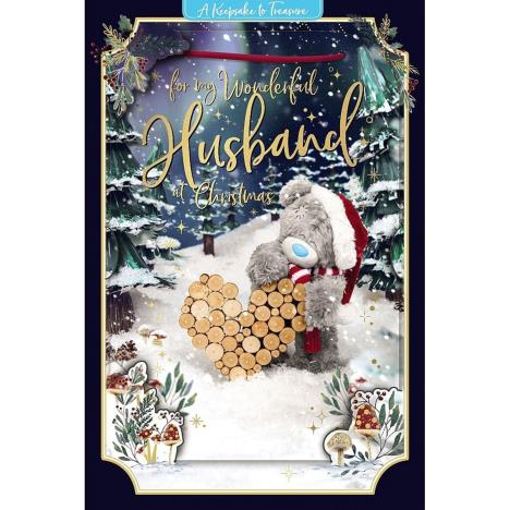 3D Holographic Wonderful Husband Me to You Bear Christmas Card £3.39